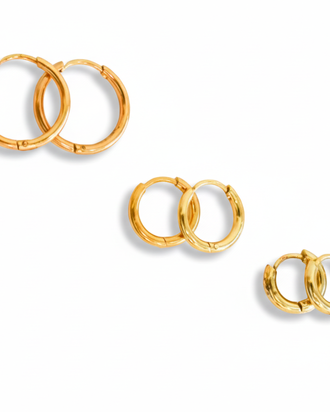 Arracadas Lisa Dorada