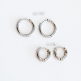 Arracadas Lisa Plateadas