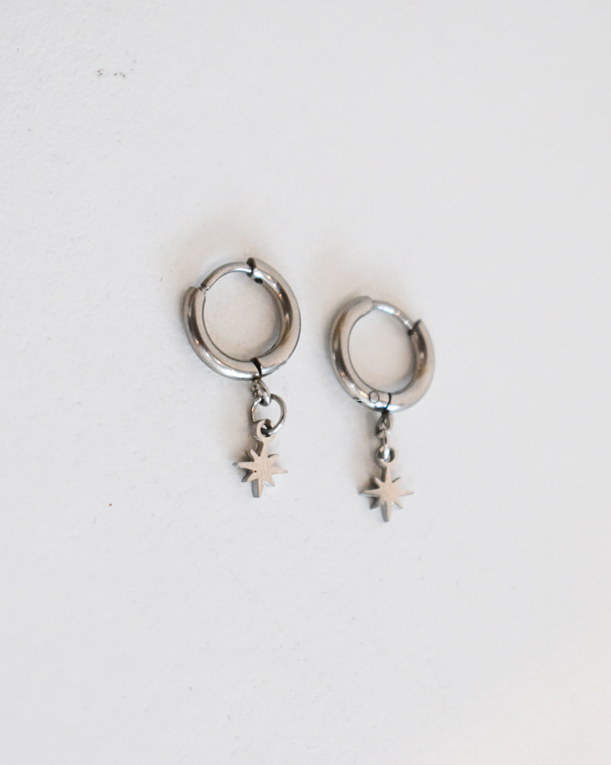 Arracada Mini Estrella Plateada