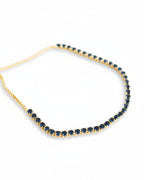 Pulsera Tennis Ajustable Azul Rey