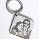 Llavero Personalizado Foto y Calendario Cuadrado