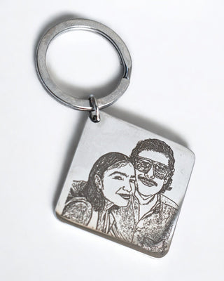 Llavero Personalizado Foto y Calendario Cuadrado