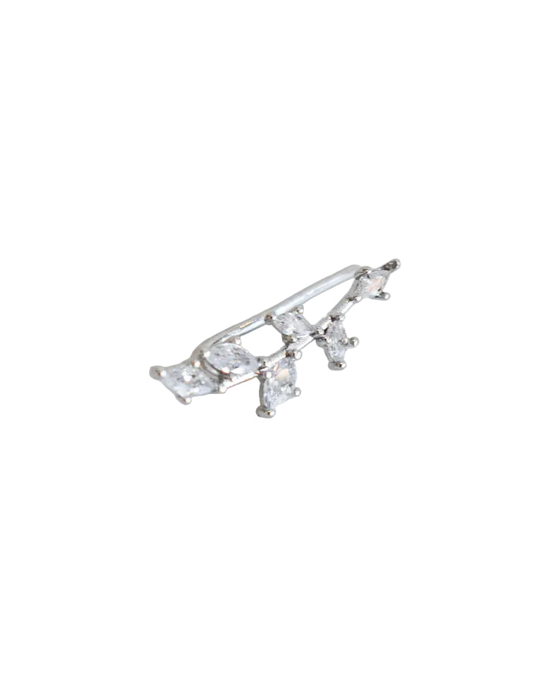 Earcuff Climber Hojitas Cristal
