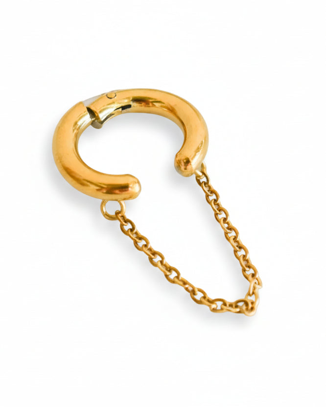 Earcuff Chunky Cadena Colgante