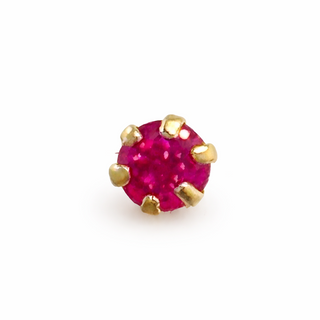Piercing Cristal Rosa 10k
