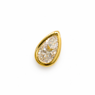 Piercing Gota Cristal Bisel 10K