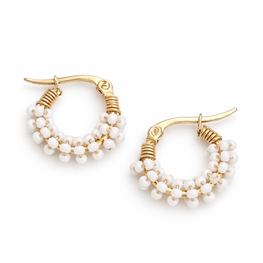 Aretes Mili Blanco
