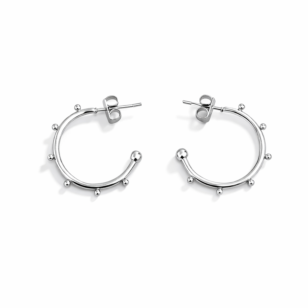 Aretes Pily Plateados