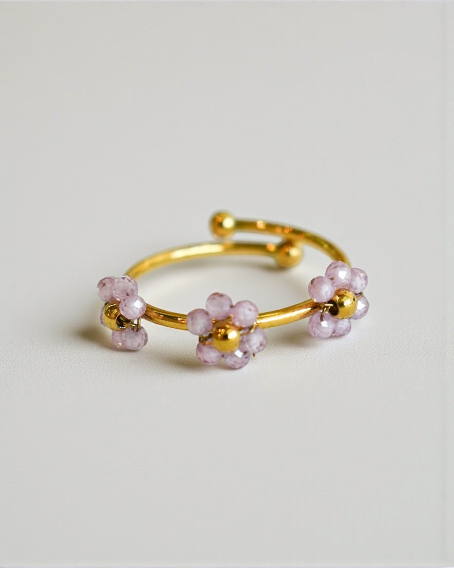 Anillo Florecitas Rosas