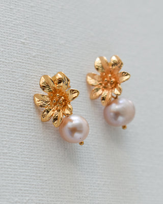 Aretes Flora Rosas