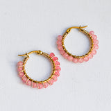 Aretes Isabellla Rosa Claro