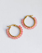 Aretes Isabellla Rosa Claro