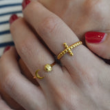 Anillo Crista Dorado