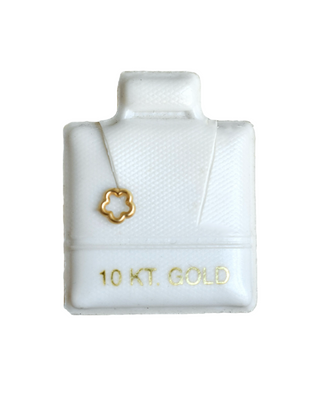 Piercing Flor Hueca Oro 10K (1 pz)