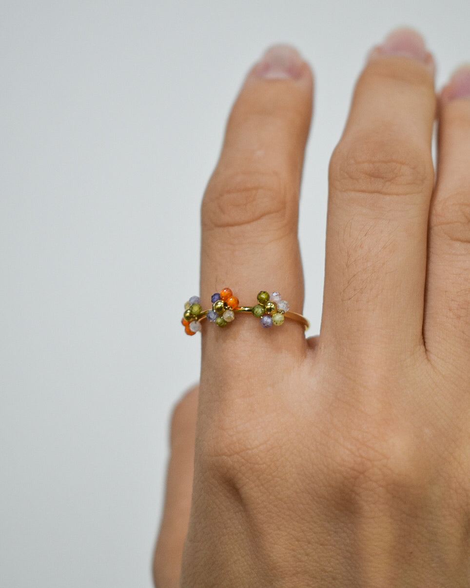 Anillos Florecitas Colores