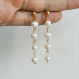 Aretes Catalina Perlas Largos