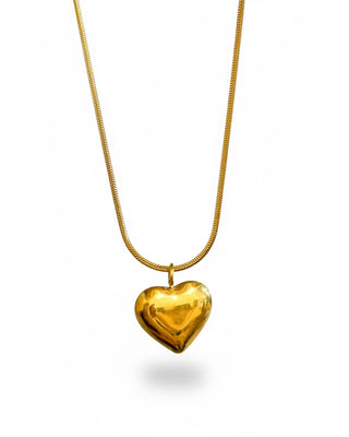 Collar Corazon Globo Plano Chico