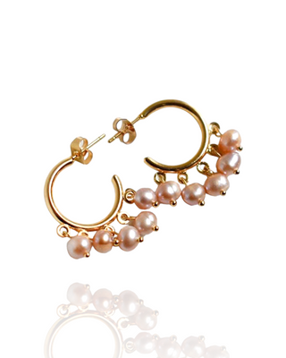 Aretes Pink Pearls