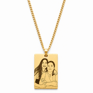 Collar Rectángulo Foto Personalizado