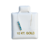 Piercing Linea Azul  10K - 1 pz