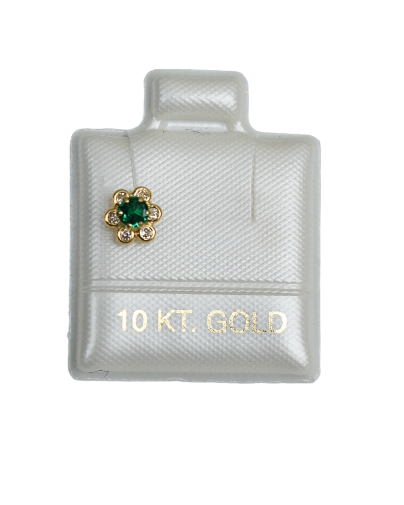 Piercing Fleur Verde Oro 10K (1 pz)
