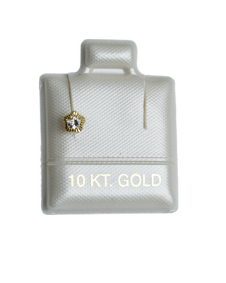 Piercing Estrella Bisel Mini Oro 10K - 1 pza