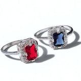 Anillo Cuadro - Plata .925