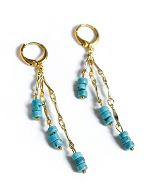 Aretes Cascada - Azul