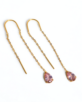 Aretes Valentina Cristal Rosa