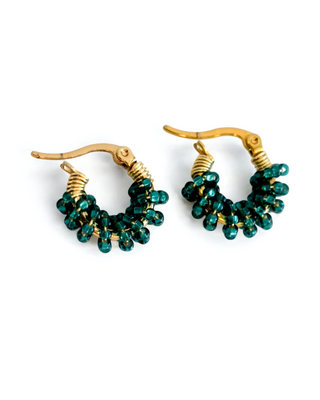 Arracadas Esmeralda Mini