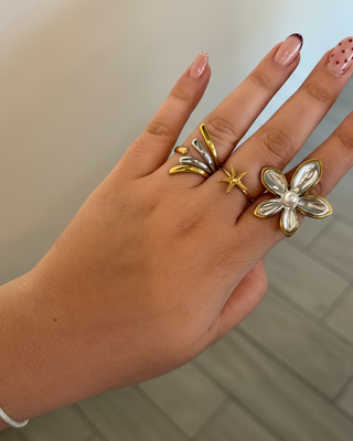 Anillo Magnolia Bicolor