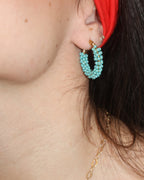 Aretes Bora Grandes Turquesa