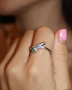 Anillo Serpiente Rodio
