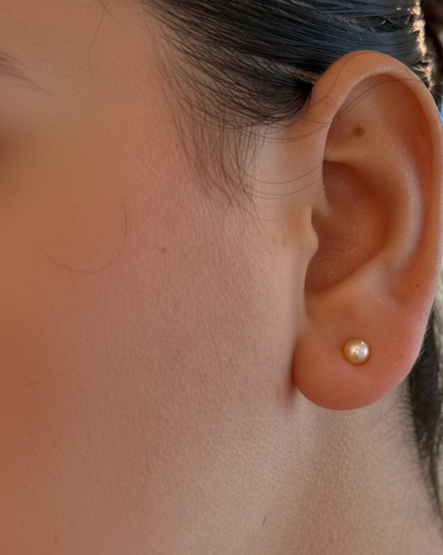 Aretes Perlas Rosas Plata 925