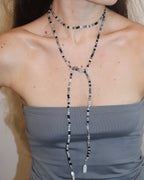 Collar Aura Mix Negro Plata