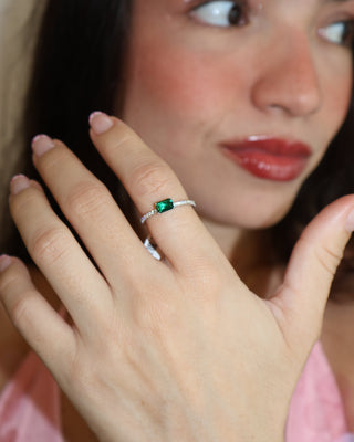 Anillo Dinasty Verde .925