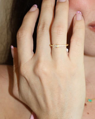 Anillo Charlotte Plata .925 Dorado