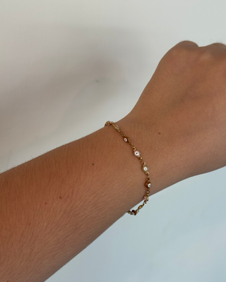 Pulsera Ojitos Beige