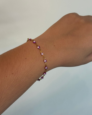 Pulsera Ojitos Violeta