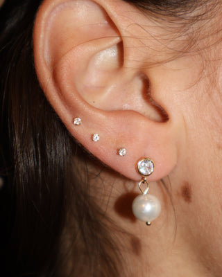 Aretes July Circulo Perla