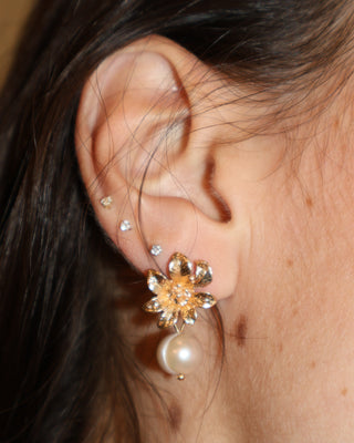 Aretes Flora Rosas