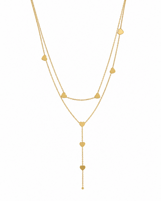 Collar Layer Corazones Corbatin