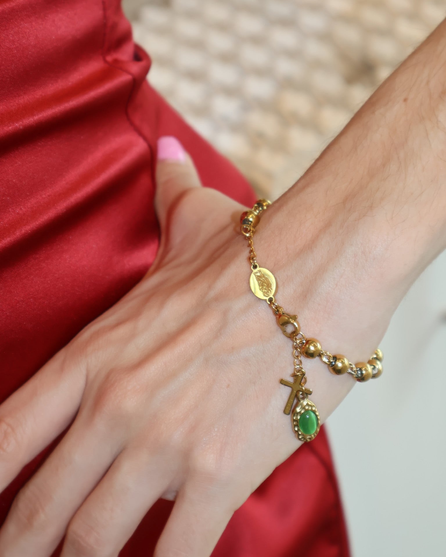 Pulsera San Judas Tadeo Verde