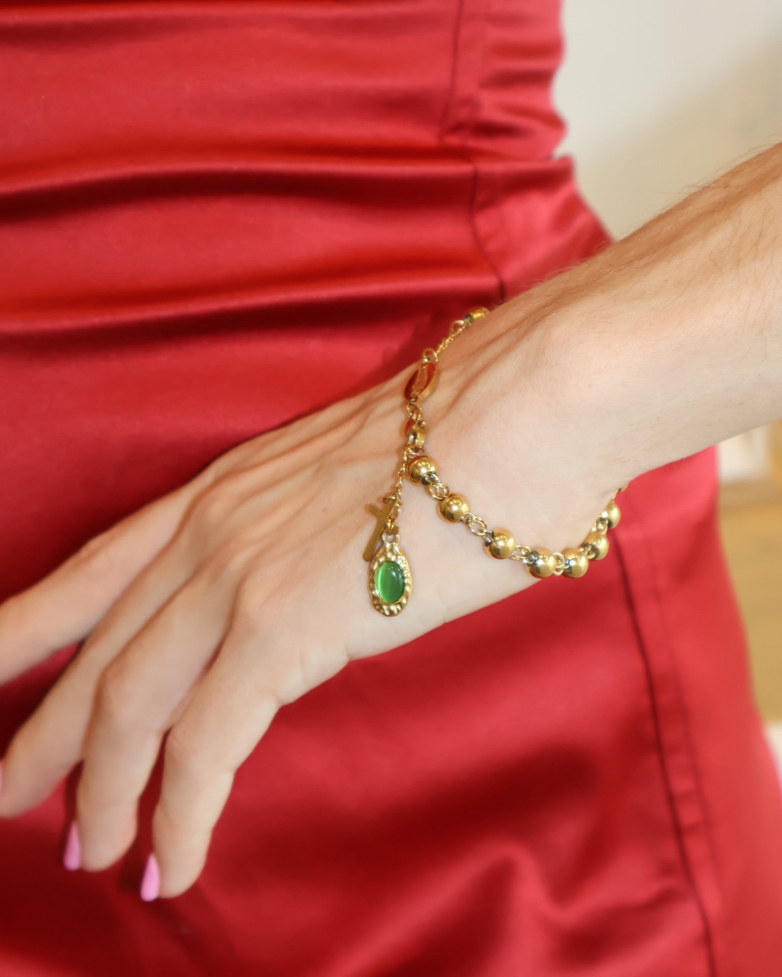 Pulsera San Judas Tadeo Verde