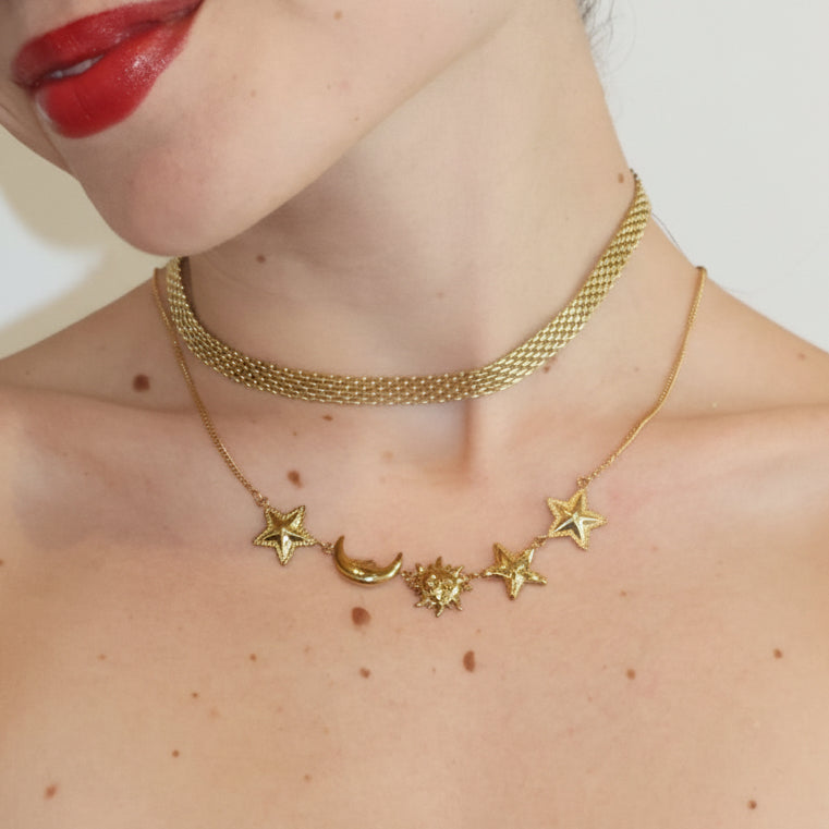 Collar Galaxia Sol y Luna