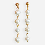 Aretes Catalina Perlas Largos