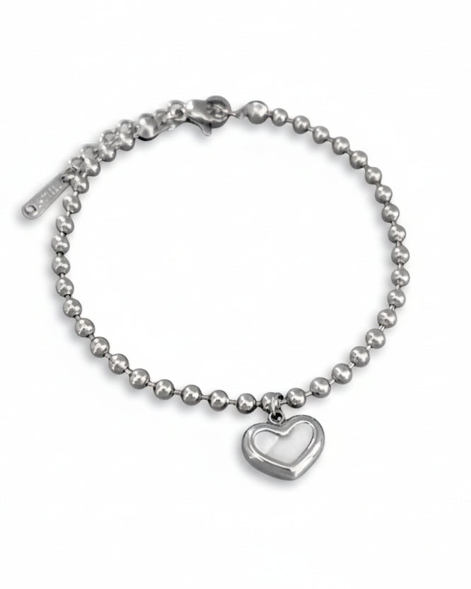 Pulsera Corazon Madre Perla