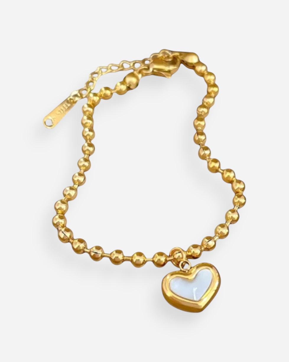 Pulsera Corazon Madre Perla