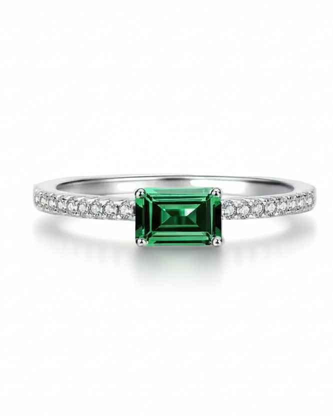 Anillo Dinasty Verde .925