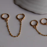 Piercing Doble Cadena Puntos